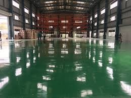 Industrial green epoxy flooring bangladesh for warehouse