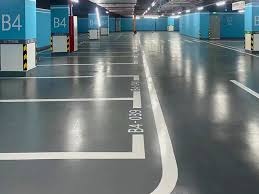 Heavy duty grey epoxy flooring in BD for car parking